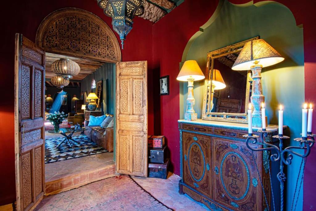 Aux Portes De Marrakech Villa Arts & Deco Avec Piscine 马拉喀什 外观 照片